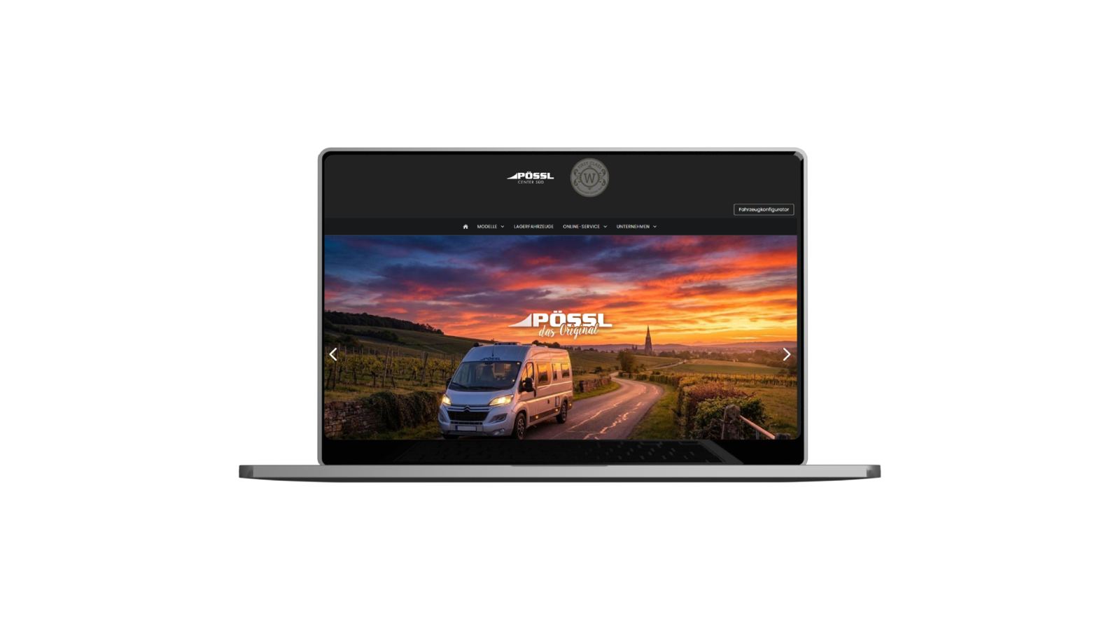 Сайт на MacBook